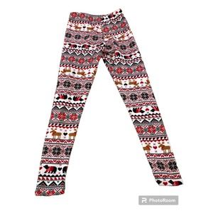 No Boundaries Christmas Pajamas Pants-‎ Girls Small /Ch 3-5